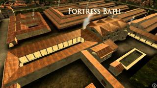 Animation of ancient Roman Fort in Caerleon Wales [upl. by Nedyaj694]