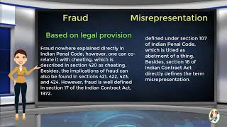 What is Difference Between Fraud amp Misrepresentation [upl. by Ventura]