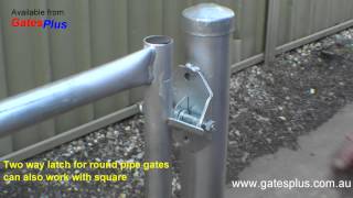 Gate Latch 2 way for round pipe and square [upl. by Teagan]