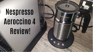 Nespresso Aeroccino 4 Milk Frother Review  Worth upgrading from the Aeroccino 3 [upl. by Cirde]