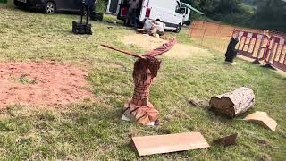 A fabulous range of wooden sculpture at Caerleon festival 2024 [upl. by Nivel828]