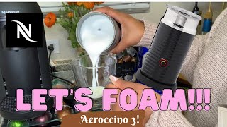 How To Foam Milk With Aeroccino 3 Make Coffee With Foam Tips amp Tricks  Easy Foamed Latte Recipe [upl. by Hedy]