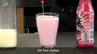 How to make a fat free milkshake using an aerolatte milk frother [upl. by Pierpont]