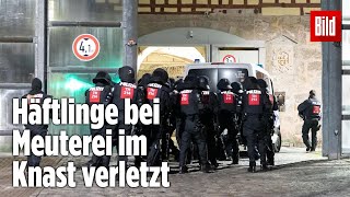 Gefängnismeuterei Polizei stürmt Knast in Thüringen  JVA Untermaßfeld [upl. by Strephon]