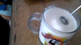 Aerolatte Review Frothing Cold Milk In Under 1 Minute [upl. by Arondell]